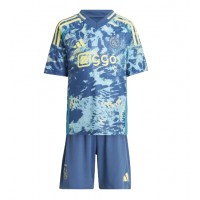 Camisa de Futebol Ajax Brian Brobbey #9 Equipamento Secundário Infantil 2024-25 Manga Curta (+ Calças curtas)